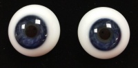Tinks TRUE BLUE Lauscha Flat Back Solid Crystal Glass Eyes